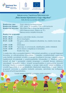 Nyári vakációs sportnap program